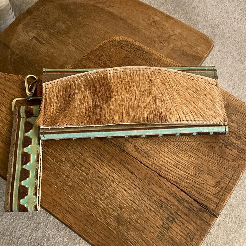 Merrick’s Custom Leather HOH/Leather Standard Wallet NWOT - Picture 2 of 8